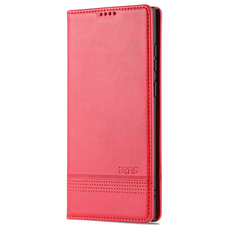 AZNS Magnetic Calf Texture Horizontal Flip Leather Phone Case, For Samsung Galaxy S22 Ultra 5G