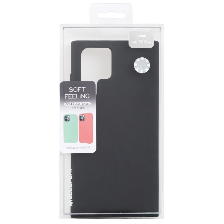 GOOSPERY SOFT FEELING Liquid TPU Soft Case, For Samsung Galaxy S22 5G, For Samsung Galaxy S22 Ultra 5G, For Samsung Galaxy S22+ 5G