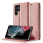 LC.IMEEKE Soft PU + TPU Magnetic Skin-friendly Feeling Leather Phone Case, For Samsung Galaxy S22 Ultra, For Samsung Galaxy S22