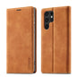 LC.IMEEKE Soft PU + TPU Magnetic Skin-friendly Feeling Leather Phone Case, For Samsung Galaxy S22 Ultra, For Samsung Galaxy S22