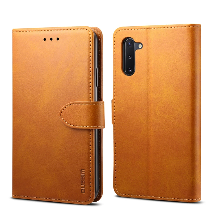 GUSSIM Business Style Horizontal Flip Leather Case with Holder & Card Slots & Wallet, For Galaxy Note 10, For Galaxy Note 10+