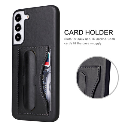 Fierre Shann Full Coverage Leather Phone Case, For Samsung Galaxy S22 5G, For Samsung Galaxy S22+ 5G, For Samsung Galaxy S22 Ultra 5G