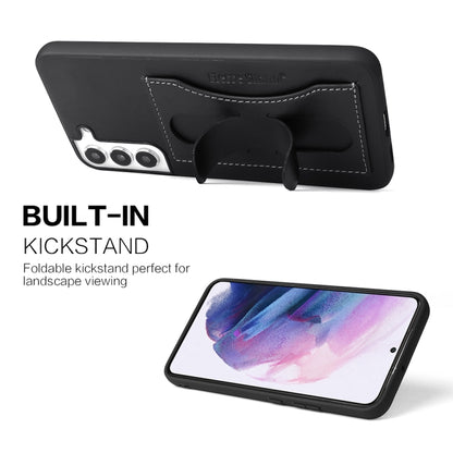 Fierre Shann Full Coverage Leather Phone Case, For Samsung Galaxy S22 5G, For Samsung Galaxy S22+ 5G, For Samsung Galaxy S22 Ultra 5G