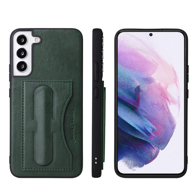 Fierre Shann Full Coverage Leather Phone Case, For Samsung Galaxy S22 5G, For Samsung Galaxy S22+ 5G, For Samsung Galaxy S22 Ultra 5G