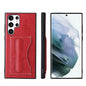 Fierre Shann Full Coverage Leather Phone Case, For Samsung Galaxy S22 5G, For Samsung Galaxy S22+ 5G, For Samsung Galaxy S22 Ultra 5G