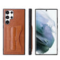 Fierre Shann Full Coverage Leather Phone Case, For Samsung Galaxy S22 5G, For Samsung Galaxy S22+ 5G, For Samsung Galaxy S22 Ultra 5G