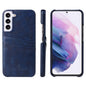 Fierre Shann Retro Oil Wax Texture PU Leather Phone Case with Card Slots, For Samsung Galaxy S22 Ultra 5G, For Samsung Galaxy S22+ 5G, For Samsung Galaxy S22 5G