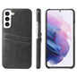 Fierre Shann Retro Oil Wax Texture PU Leather Phone Case with Card Slots, For Samsung Galaxy S22 Ultra 5G, For Samsung Galaxy S22+ 5G, For Samsung Galaxy S22 5G