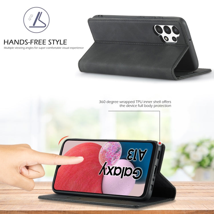 LC.IMEEKE Strong Magnetism Ultra-thin Matte Leather Case, For Samsung Galaxy A13 4G, For Samsung Galaxy A73 5G