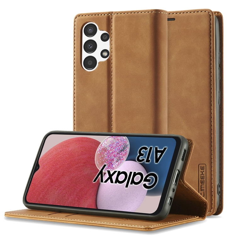 LC.IMEEKE Strong Magnetism Ultra-thin Matte Leather Case, For Samsung Galaxy A13 4G, For Samsung Galaxy A73 5G