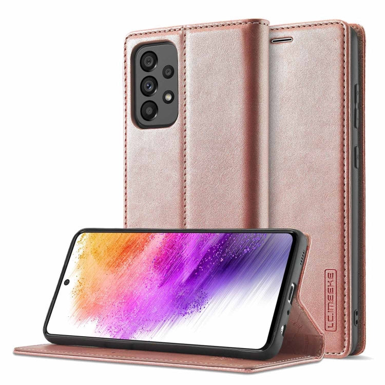 LC.IMEEKE Strong Magnetism Ultra-thin Matte Leather Case, For Samsung Galaxy A13 4G, For Samsung Galaxy A73 5G