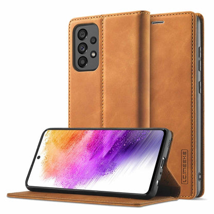 LC.IMEEKE Strong Magnetism Ultra-thin Matte Leather Case, For Samsung Galaxy A13 4G, For Samsung Galaxy A73 5G
