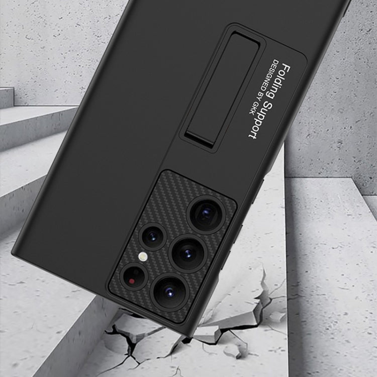 GKK Ultra-thin Shockproof Phone Case with Holder, For Samsung Galaxy S22 5G, For Samsung Galaxy S22 Ultra 5G