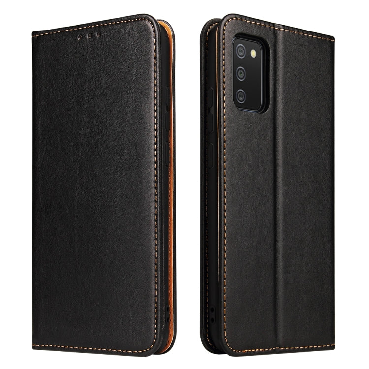 Fierre Shann PU Genuine Leather Texture Leather Phone Case, For Samsung Galaxy A02s, For Samsung Galaxy A12, For Samsung Galaxy A13 5G, For Samsung Galaxy A22 5G, For Samsung Galaxy A33 5G, For Samsung Galaxy A53 5G, For Samsung Galaxy A73 5G����������...