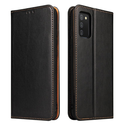 Fierre Shann PU Genuine Leather Texture Leather Phone Case, For Samsung Galaxy A02s, For Samsung Galaxy A12, For Samsung Galaxy A13 5G, For Samsung Galaxy A22 5G, For Samsung Galaxy A33 5G, For Samsung Galaxy A53 5G, For Samsung Galaxy A73 5G����������...
