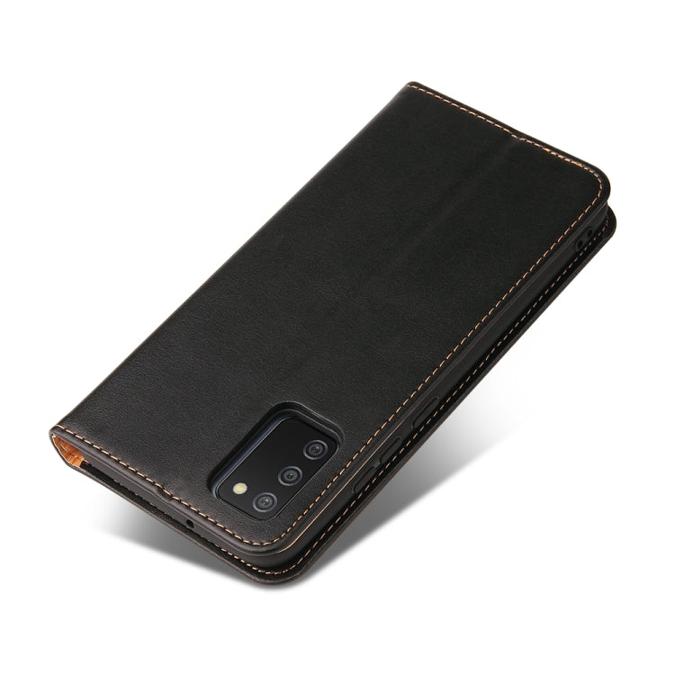 Fierre Shann PU Genuine Leather Texture Leather Phone Case, For Samsung Galaxy A02s, For Samsung Galaxy A12, For Samsung Galaxy A13 5G, For Samsung Galaxy A22 5G, For Samsung Galaxy A33 5G, For Samsung Galaxy A53 5G, For Samsung Galaxy A73 5G����������...