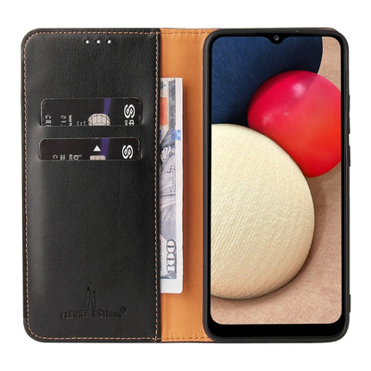 Fierre Shann PU Genuine Leather Texture Leather Phone Case, For Samsung Galaxy A02s, For Samsung Galaxy A12, For Samsung Galaxy A13 5G, For Samsung Galaxy A22 5G, For Samsung Galaxy A33 5G, For Samsung Galaxy A53 5G, For Samsung Galaxy A73 5G����������...