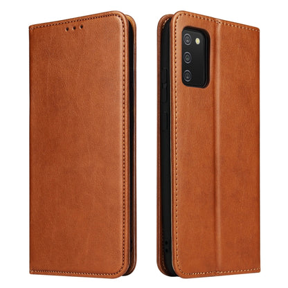 Fierre Shann PU Genuine Leather Texture Leather Phone Case, For Samsung Galaxy A02s, For Samsung Galaxy A12, For Samsung Galaxy A13 5G, For Samsung Galaxy A22 5G, For Samsung Galaxy A33 5G, For Samsung Galaxy A53 5G, For Samsung Galaxy A73 5G����������...