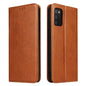 Fierre Shann PU Genuine Leather Texture Leather Phone Case, For Samsung Galaxy A02s, For Samsung Galaxy A12, For Samsung Galaxy A13 5G, For Samsung Galaxy A22 5G, For Samsung Galaxy A33 5G, For Samsung Galaxy A53 5G, For Samsung Galaxy A73 5G����������...