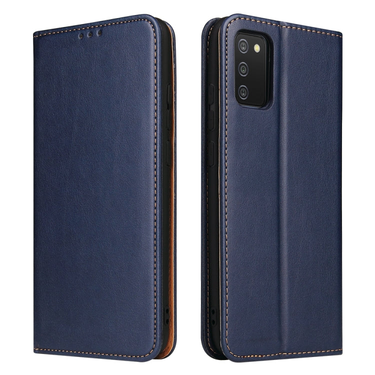 Fierre Shann PU Genuine Leather Texture Leather Phone Case, For Samsung Galaxy A02s, For Samsung Galaxy A12, For Samsung Galaxy A13 5G, For Samsung Galaxy A22 5G, For Samsung Galaxy A33 5G, For Samsung Galaxy A53 5G, For Samsung Galaxy A73 5G����������...
