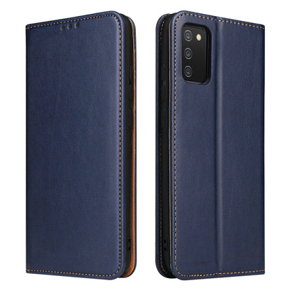 Fierre Shann PU Genuine Leather Texture Leather Phone Case, For Samsung Galaxy A02s, For Samsung Galaxy A12, For Samsung Galaxy A13 5G, For Samsung Galaxy A22 5G, For Samsung Galaxy A33 5G, For Samsung Galaxy A53 5G, For Samsung Galaxy A73 5G����������...