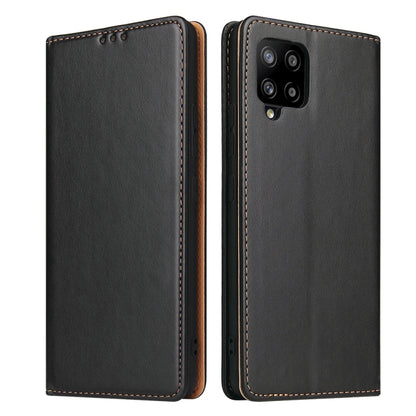 Fierre Shann PU Genuine Leather Texture Leather Phone Case, For Samsung Galaxy A02s, For Samsung Galaxy A12, For Samsung Galaxy A13 5G, For Samsung Galaxy A22 5G, For Samsung Galaxy A33 5G, For Samsung Galaxy A53 5G, For Samsung Galaxy A73 5G����������...