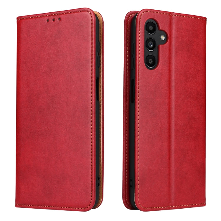 Fierre Shann PU Genuine Leather Texture Leather Phone Case, For Samsung Galaxy A02s, For Samsung Galaxy A12, For Samsung Galaxy A13 5G, For Samsung Galaxy A22 5G, For Samsung Galaxy A33 5G, For Samsung Galaxy A53 5G, For Samsung Galaxy A73 5G����������...