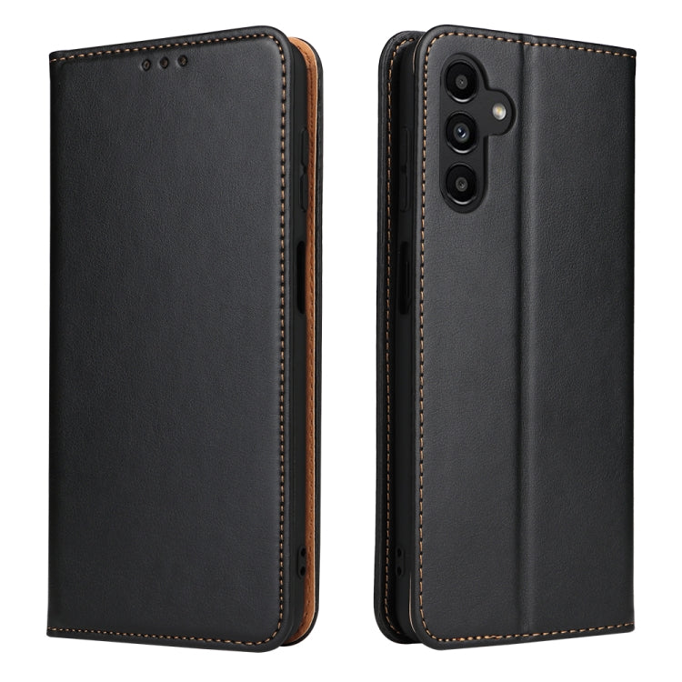 Fierre Shann PU Genuine Leather Texture Leather Phone Case, For Samsung Galaxy A02s, For Samsung Galaxy A12, For Samsung Galaxy A13 5G, For Samsung Galaxy A22 5G, For Samsung Galaxy A33 5G, For Samsung Galaxy A53 5G, For Samsung Galaxy A73 5G����������...