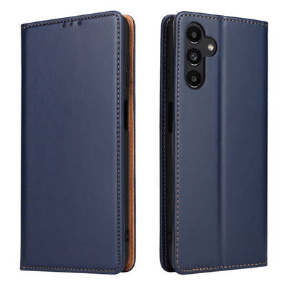 Fierre Shann PU Genuine Leather Texture Leather Phone Case, For Samsung Galaxy A02s, For Samsung Galaxy A12, For Samsung Galaxy A13 5G, For Samsung Galaxy A22 5G, For Samsung Galaxy A33 5G, For Samsung Galaxy A53 5G, For Samsung Galaxy A73 5G����������...