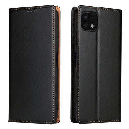 Fierre Shann PU Genuine Leather Texture Leather Phone Case, For Samsung Galaxy A02s, For Samsung Galaxy A12, For Samsung Galaxy A13 5G, For Samsung Galaxy A22 5G, For Samsung Galaxy A33 5G, For Samsung Galaxy A53 5G, For Samsung Galaxy A73 5G����������...