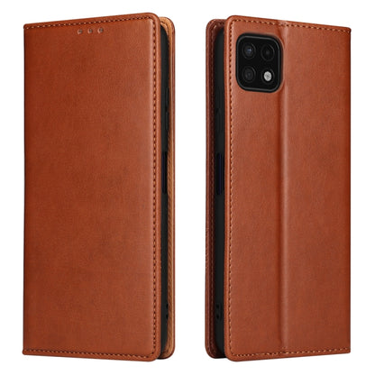 Fierre Shann PU Genuine Leather Texture Leather Phone Case, For Samsung Galaxy A02s, For Samsung Galaxy A12, For Samsung Galaxy A13 5G, For Samsung Galaxy A22 5G, For Samsung Galaxy A33 5G, For Samsung Galaxy A53 5G, For Samsung Galaxy A73 5G����������...