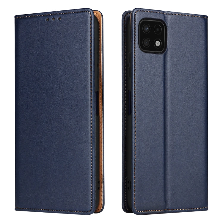 Fierre Shann PU Genuine Leather Texture Leather Phone Case, For Samsung Galaxy A02s, For Samsung Galaxy A12, For Samsung Galaxy A13 5G, For Samsung Galaxy A22 5G, For Samsung Galaxy A33 5G, For Samsung Galaxy A53 5G, For Samsung Galaxy A73 5G����������...