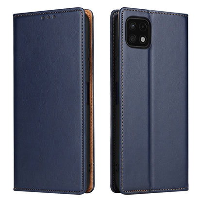 Fierre Shann PU Genuine Leather Texture Leather Phone Case, For Samsung Galaxy A02s, For Samsung Galaxy A12, For Samsung Galaxy A13 5G, For Samsung Galaxy A22 5G, For Samsung Galaxy A33 5G, For Samsung Galaxy A53 5G, For Samsung Galaxy A73 5G����������...
