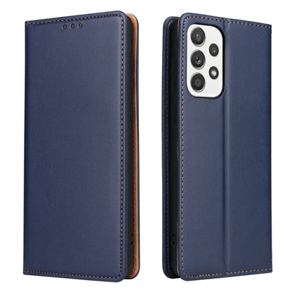 Fierre Shann PU Genuine Leather Texture Leather Phone Case, For Samsung Galaxy A02s, For Samsung Galaxy A12, For Samsung Galaxy A13 5G, For Samsung Galaxy A22 5G, For Samsung Galaxy A33 5G, For Samsung Galaxy A53 5G, For Samsung Galaxy A73 5G����������...