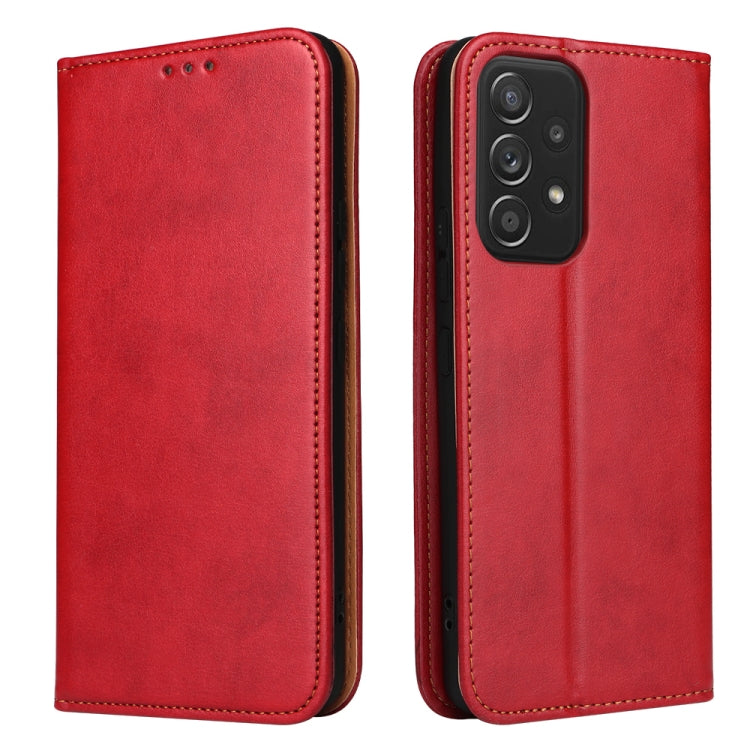 Fierre Shann PU Genuine Leather Texture Leather Phone Case, For Samsung Galaxy A02s, For Samsung Galaxy A12, For Samsung Galaxy A13 5G, For Samsung Galaxy A22 5G, For Samsung Galaxy A33 5G, For Samsung Galaxy A53 5G, For Samsung Galaxy A73 5G����������...