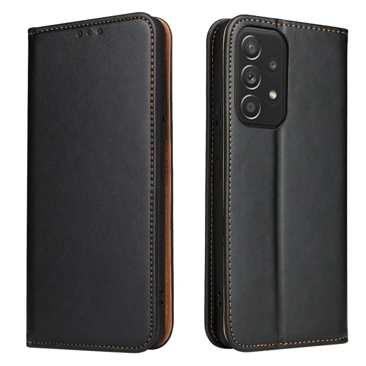 Fierre Shann PU Genuine Leather Texture Leather Phone Case, For Samsung Galaxy A02s, For Samsung Galaxy A12, For Samsung Galaxy A13 5G, For Samsung Galaxy A22 5G, For Samsung Galaxy A33 5G, For Samsung Galaxy A53 5G, For Samsung Galaxy A73 5G����������...