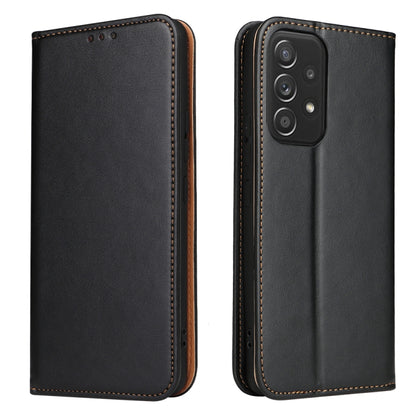 Fierre Shann PU Genuine Leather Texture Leather Phone Case, For Samsung Galaxy A02s, For Samsung Galaxy A12, For Samsung Galaxy A13 5G, For Samsung Galaxy A22 5G, For Samsung Galaxy A33 5G, For Samsung Galaxy A53 5G, For Samsung Galaxy A73 5G����������...