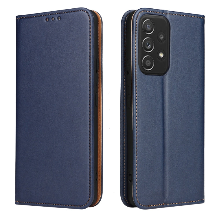 Fierre Shann PU Genuine Leather Texture Leather Phone Case, For Samsung Galaxy A02s, For Samsung Galaxy A12, For Samsung Galaxy A13 5G, For Samsung Galaxy A22 5G, For Samsung Galaxy A33 5G, For Samsung Galaxy A53 5G, For Samsung Galaxy A73 5G����������...