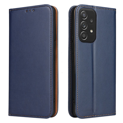 Fierre Shann PU Genuine Leather Texture Leather Phone Case, For Samsung Galaxy A02s, For Samsung Galaxy A12, For Samsung Galaxy A13 5G, For Samsung Galaxy A22 5G, For Samsung Galaxy A33 5G, For Samsung Galaxy A53 5G, For Samsung Galaxy A73 5G����������...