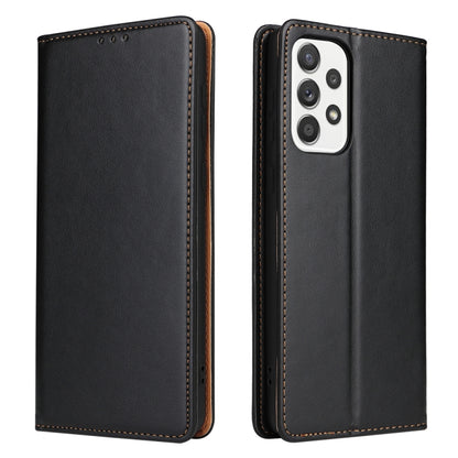 Fierre Shann PU Genuine Leather Texture Leather Phone Case, For Samsung Galaxy A02s, For Samsung Galaxy A12, For Samsung Galaxy A13 5G, For Samsung Galaxy A22 5G, For Samsung Galaxy A33 5G, For Samsung Galaxy A53 5G, For Samsung Galaxy A73 5G����������...