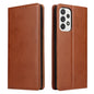 Fierre Shann PU Genuine Leather Texture Leather Phone Case, For Samsung Galaxy A02s, For Samsung Galaxy A12, For Samsung Galaxy A13 5G, For Samsung Galaxy A22 5G, For Samsung Galaxy A33 5G, For Samsung Galaxy A53 5G, For Samsung Galaxy A73 5G����������...