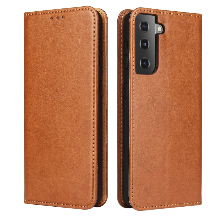 Fierre Shann PU Genuine Leather Texture Leather Phone Case, For Samsung Galaxy A02s, For Samsung Galaxy A12, For Samsung Galaxy A13 5G, For Samsung Galaxy A22 5G, For Samsung Galaxy A33 5G, For Samsung Galaxy A53 5G, For Samsung Galaxy A73 5G����������...