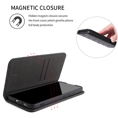 Fierre Shann Crocodile Texture Magnetic Genuine Leather Phone Case, For Samsung Galaxy S22 5G, For Samsung Galaxy S22+ 5G, For Samsung Galaxy S22 Ultra 5G