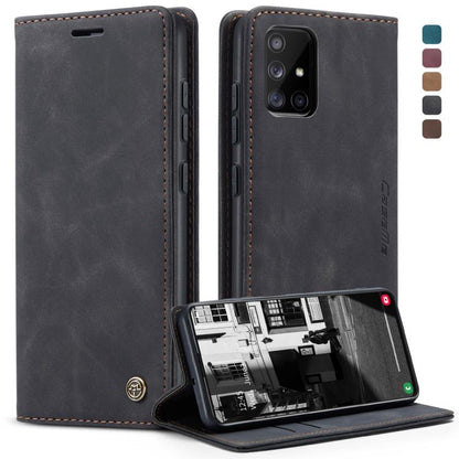 CaseMe Multifunctional Horizontal Flip Leather Case, with Card Slot & Holder & Wallet, For Galaxy A51, For Galaxy A71, For Galaxy A81 / Note 10 Lite, For Galaxy A91 / S10 Lite, For Galaxy S20, For Galaxy S20 Plus, For Galaxy S20 Ultra