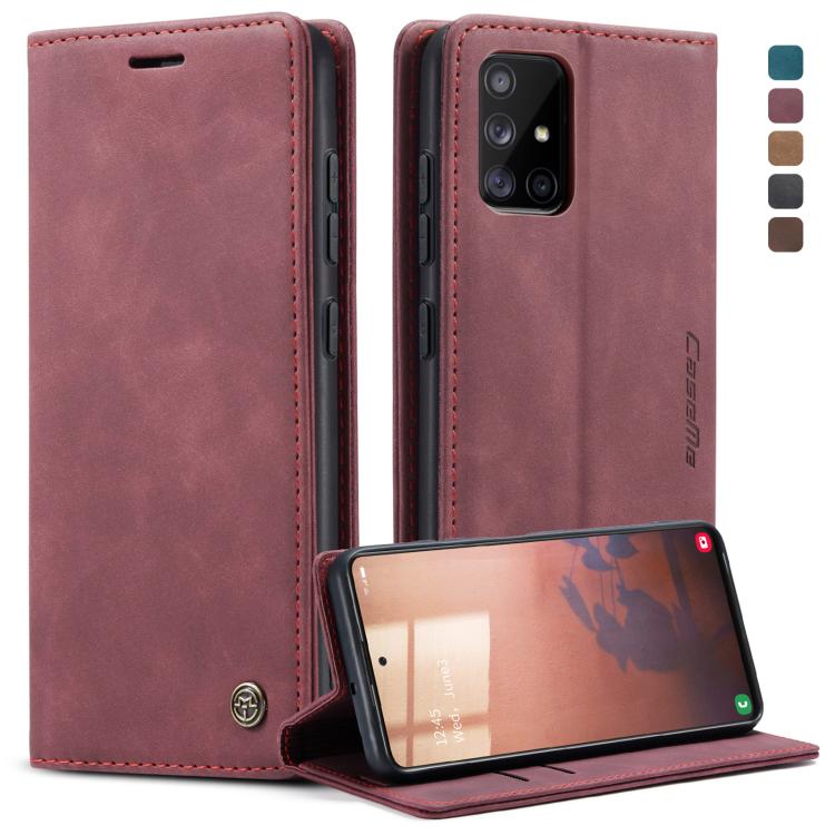 CaseMe Multifunctional Horizontal Flip Leather Case, with Card Slot & Holder & Wallet, For Galaxy A51, For Galaxy A71, For Galaxy A81 / Note 10 Lite, For Galaxy A91 / S10 Lite, For Galaxy S20, For Galaxy S20 Plus, For Galaxy S20 Ultra