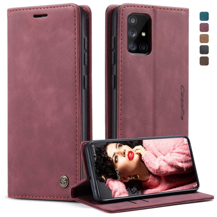 CaseMe Multifunctional Horizontal Flip Leather Case, with Card Slot & Holder & Wallet, For Galaxy A51, For Galaxy A71, For Galaxy A81 / Note 10 Lite, For Galaxy A91 / S10 Lite, For Galaxy S20, For Galaxy S20 Plus, For Galaxy S20 Ultra