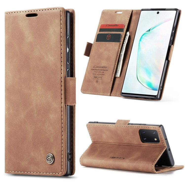 CaseMe Multifunctional Horizontal Flip Leather Case, with Card Slot & Holder & Wallet, For Galaxy A51, For Galaxy A71, For Galaxy A81 / Note 10 Lite, For Galaxy A91 / S10 Lite, For Galaxy S20, For Galaxy S20 Plus, For Galaxy S20 Ultra