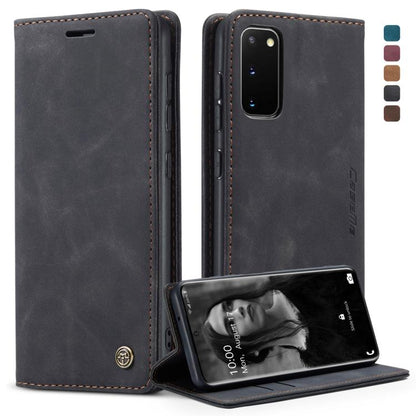 CaseMe Multifunctional Horizontal Flip Leather Case, with Card Slot & Holder & Wallet, For Galaxy A51, For Galaxy A71, For Galaxy A81 / Note 10 Lite, For Galaxy A91 / S10 Lite, For Galaxy S20, For Galaxy S20 Plus, For Galaxy S20 Ultra