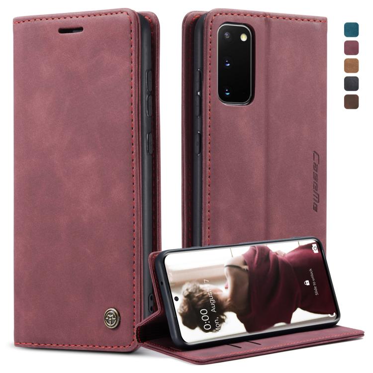 CaseMe Multifunctional Horizontal Flip Leather Case, with Card Slot & Holder & Wallet, For Galaxy A51, For Galaxy A71, For Galaxy A81 / Note 10 Lite, For Galaxy A91 / S10 Lite, For Galaxy S20, For Galaxy S20 Plus, For Galaxy S20 Ultra