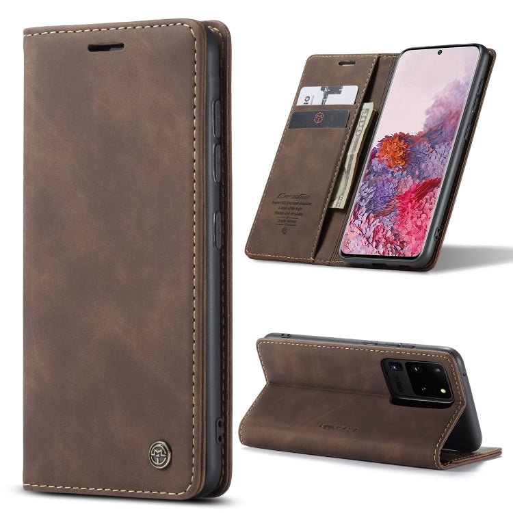 CaseMe Multifunctional Horizontal Flip Leather Case, with Card Slot & Holder & Wallet, For Galaxy A51, For Galaxy A71, For Galaxy A81 / Note 10 Lite, For Galaxy A91 / S10 Lite, For Galaxy S20, For Galaxy S20 Plus, For Galaxy S20 Ultra